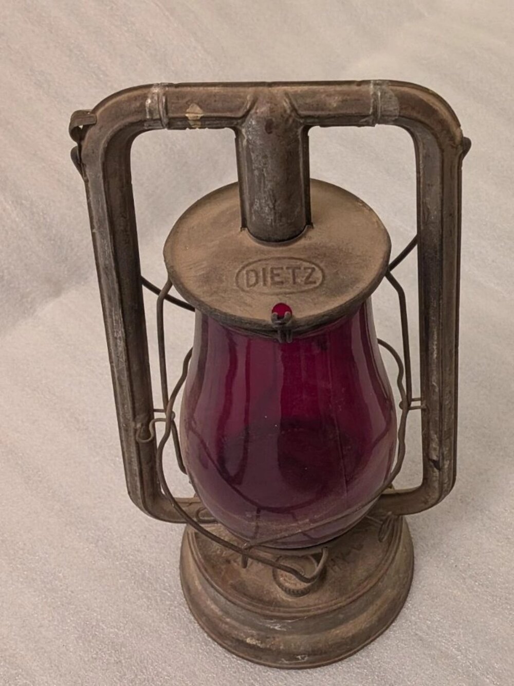 Dietz Ruby Globe Railroad Lantern • New York Stamped • Collector’s Vintage
